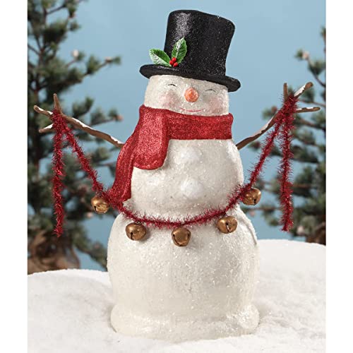 Bethany Lowe Designs TJ7772 Traditional Large Paper Mache Smiley Snowman