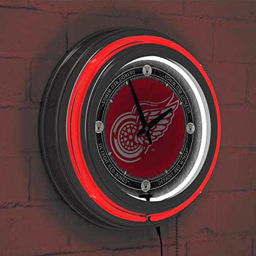 Trademark Global NHL1400-DRV Vintage Detroit Redwings® Neon Clock thumb #5