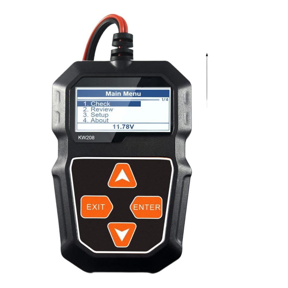 Probador de carga de coche de 12V, Analizador de alternador automotriz profesional, prueba de voltaje de forma de onda Compatible con coche, barco y motocicleta