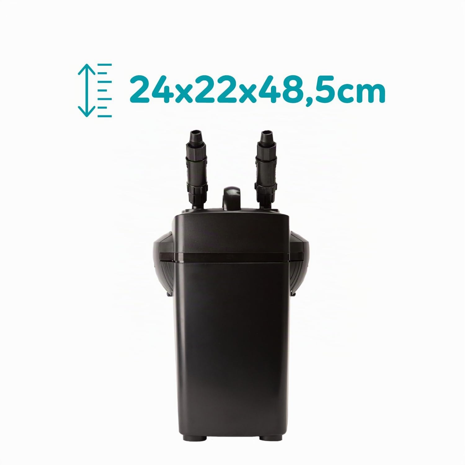 AQPET Halo 300 Filtro Esterno Professionale per Acquari, Silenzioso, Completo di Materiali filtranti, Portata Regolabile, Avvio Touch e Sistema Anti-Surriscaldamento, per acquari Fino a 300 Litri