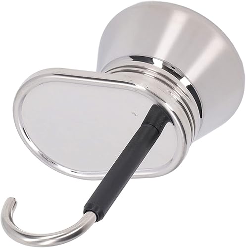 Miniatura 8 de Olla de café moca de una sola boquilla, cafetera de acero inoxidable, cafetera portátil ligera para acampar al aire libre y hogar (6.1 x 3.7 in)