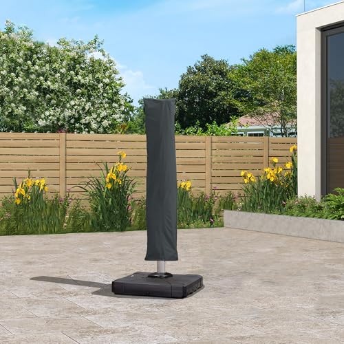 PURPLE LEAF Cantilever Umbrella Cover Outdoor Umbrella Patio Umbrella Cover Grey