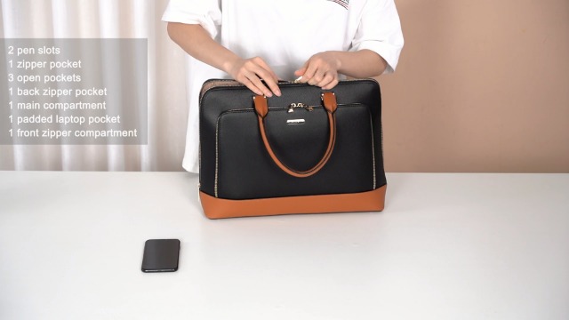 Amazon.com: CLUCI Leather Briefcase for Women 15.6 Inch Laptop
