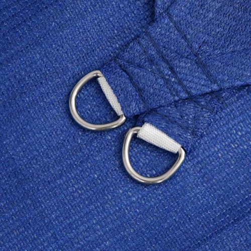 vidaXL Sonnensegel, UV Schutz Sonnenschutz f&uuml;r Terrasse Balkon Garten, Windschutz Wetterschutz Dreieckig, Sonnendach, 160g/m&sup2; Blau 4x4x5,8m HDPE