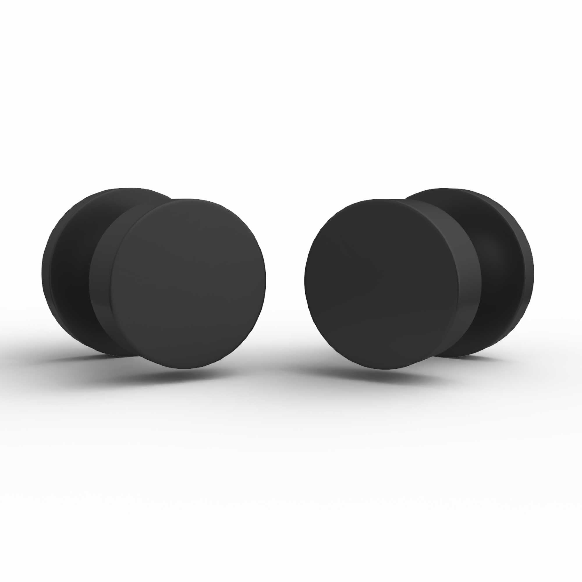 Matte Black Dummy Door Knobs - 2 Pack -2