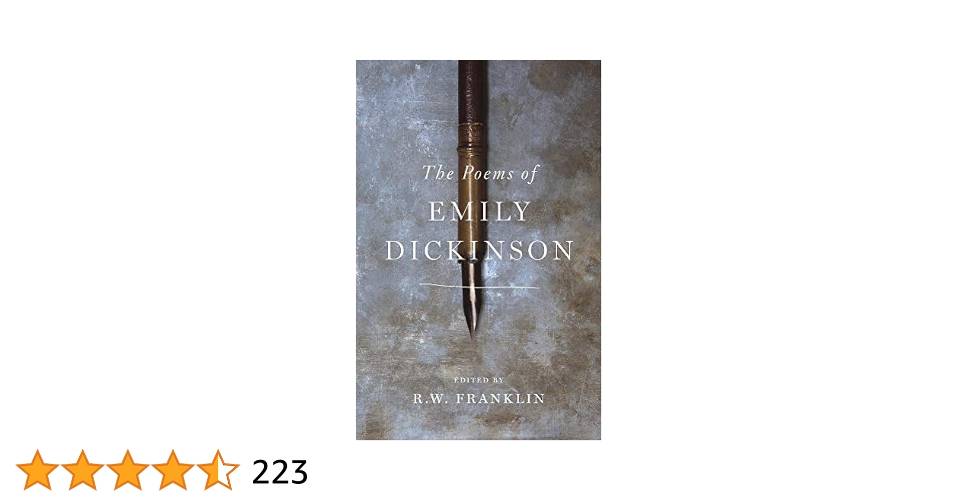 洋書 Emily Dickinson Poems The Poems of Emily Dickinson: Reading Edition: Dickinson