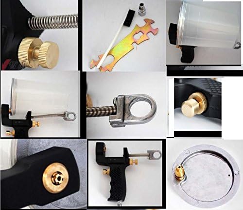 Miniatura 3 de LFI 0NE SET Pistola de copa de grado profesional, aerosoles Gelcoat o resina de resina de fibra de vidrio Laminating Roller Kit de proyecto para