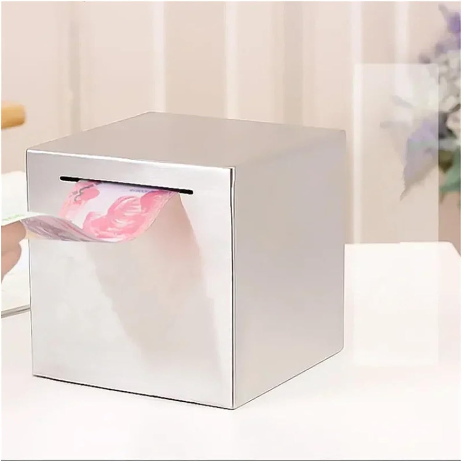 厚みのあるステンレス鋼の貯金箱、のみで、輸出紙幣とコインボックスはありません、大容量の子供用貯金箱 (Color : 12cmx12  Amazon.co.jp: ステンレス製の貯金箱は入ることはできますが，壊さないと取り出せない ステンレス 貯金箱 12cmサイズ  (パスワード無12cmサイズ ...