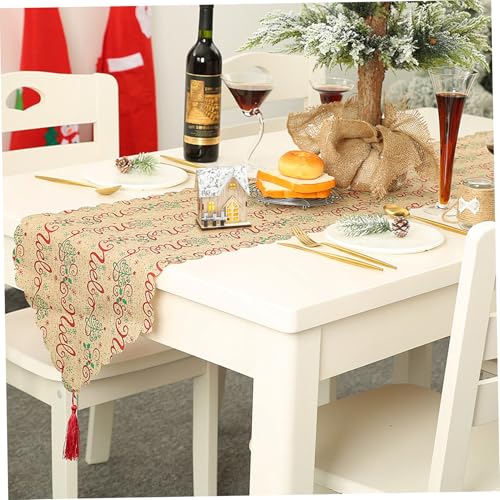 Mini-décorations de maison de Noël LED en bois pour centre de table - 6