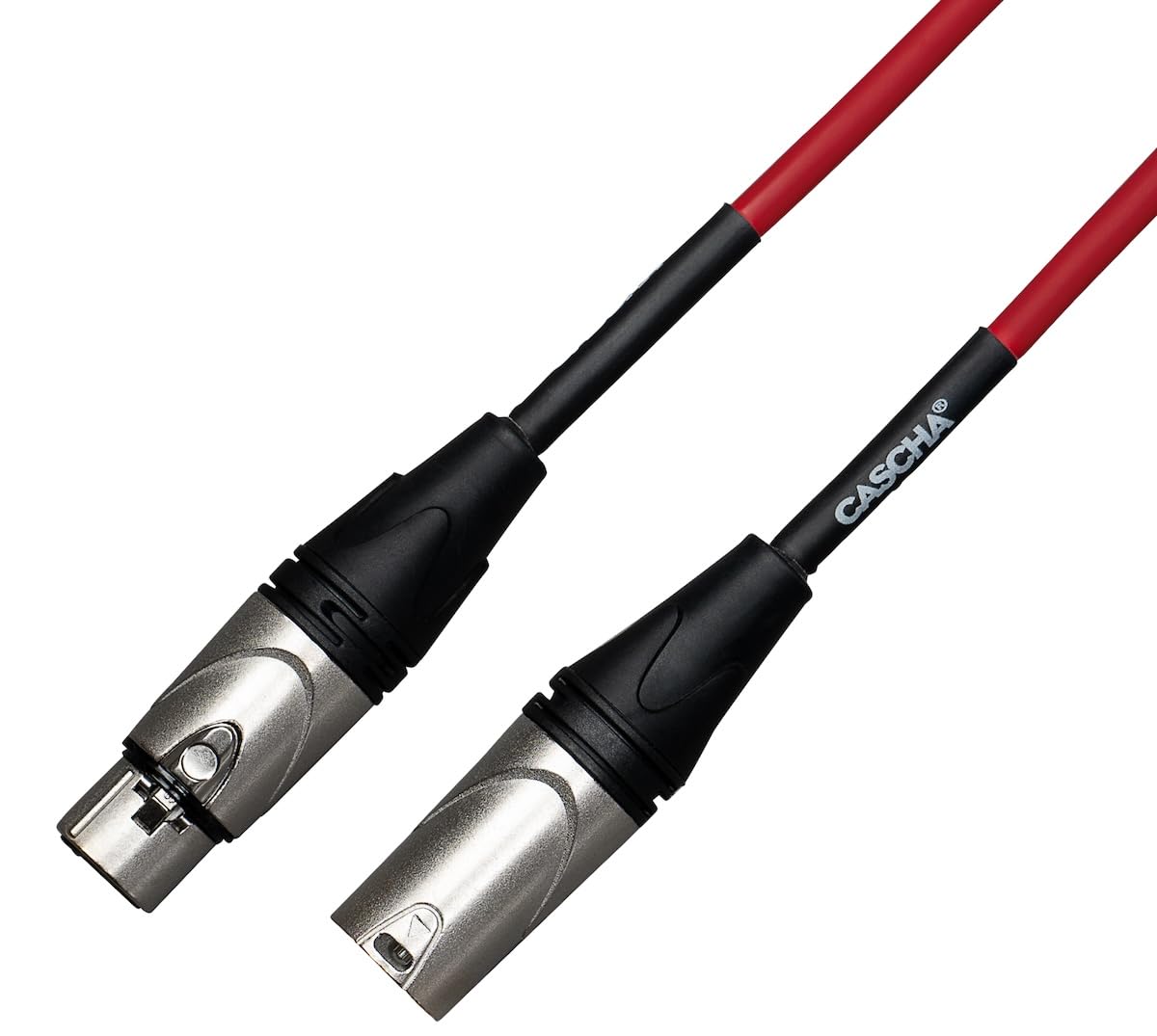 CASCHA Advanced Line Microphone Cable, Red, 6 m - Image 3