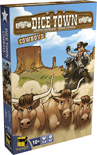 Matagot Dice Town Cowboy Juegos de Bandeja, Edición Francesa