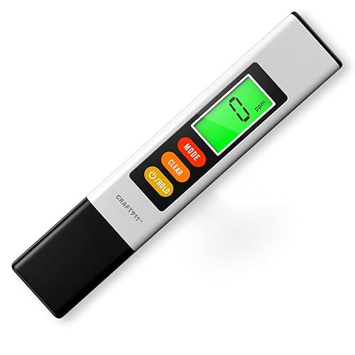 Medidor TDS de turbidez 4 en 1 actualizado 2025 - Probador digital de agua para TDS, EC y temperatura (°C/°F) - Lectura precisa de 0-9999 ppm -