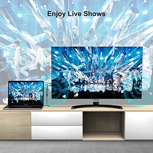 Cablecreation 3.5Mm To Rca Cable 1.6Ft Short, 3.5Mm Male To 2Rca Male Stereo Y Splitter Rca Cord Compatible With Echo Dot, Smartphone, Mp3, Tablet, Stereo Receiver, Car, Speaker, Hdtv Ect, 0.48M #TOP5