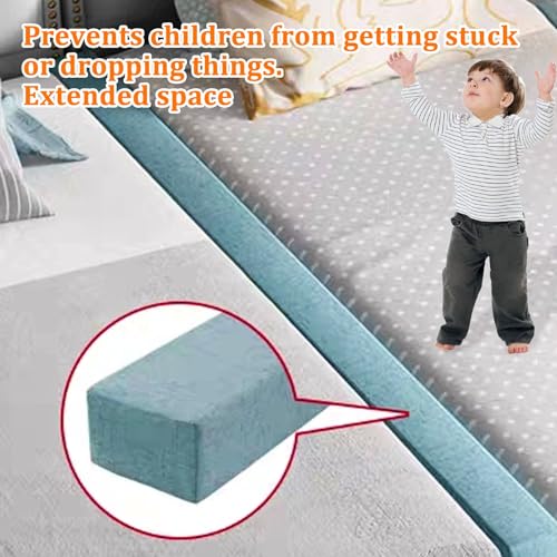 Image of Custom Size Bed Gap Filler, Thick Mattress Gap Filler Extender, Personalised Bed Mattress Filler Close the Gap Between the Headboard Wall or footboard for Single /Double /King Bed with a Removable Cover