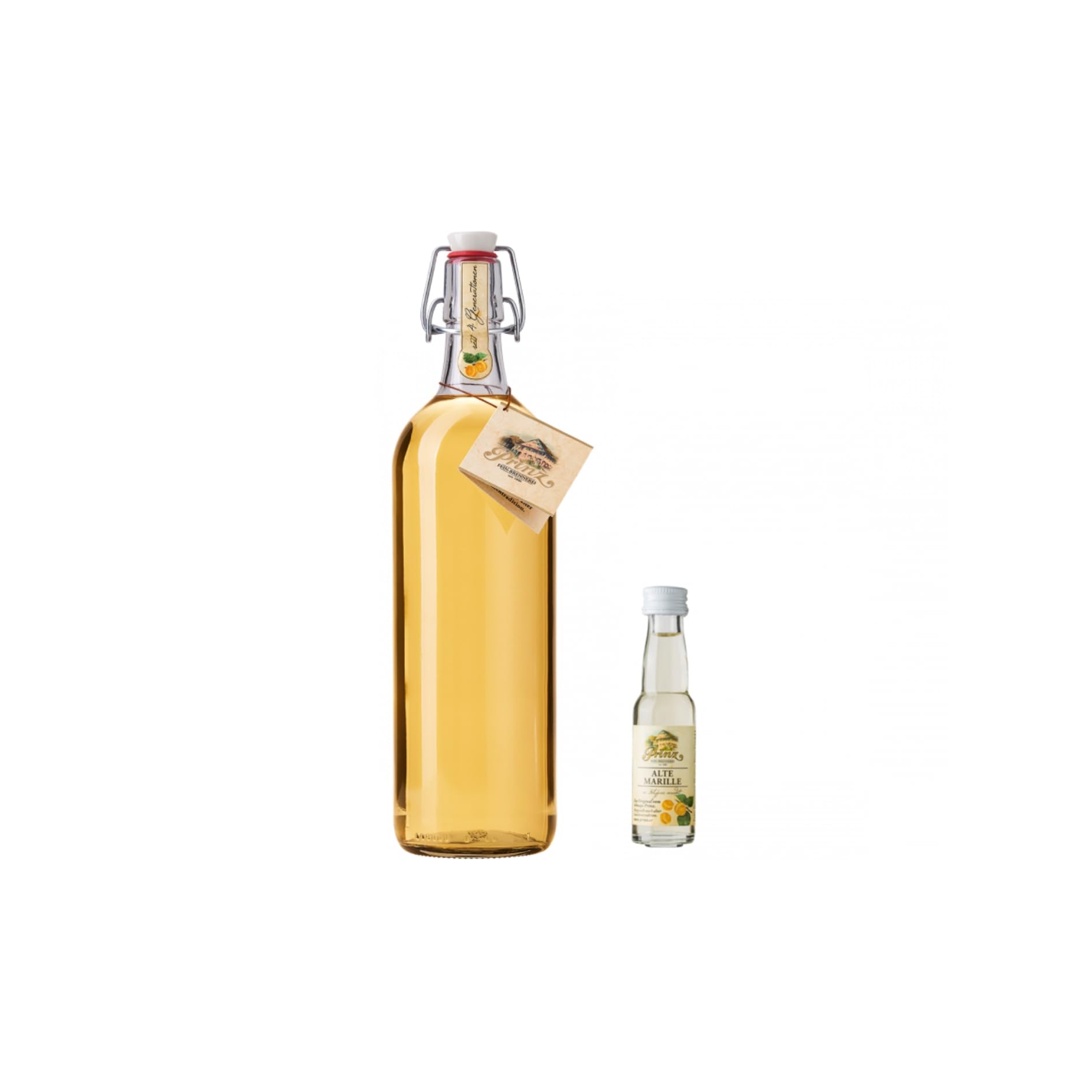 Prinz Alte Marille 1L + 1 Prinz Alte Sorte Probe 0,02l
