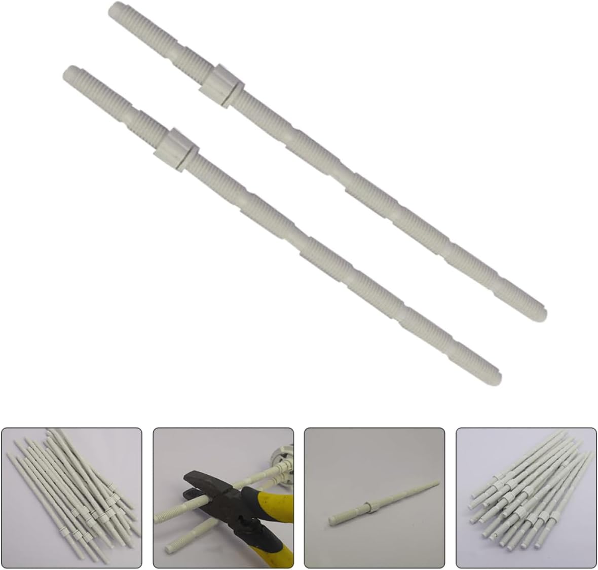 2pcs Dual Flush Button Rods Replacement Extended Screw Double Button for Toilet