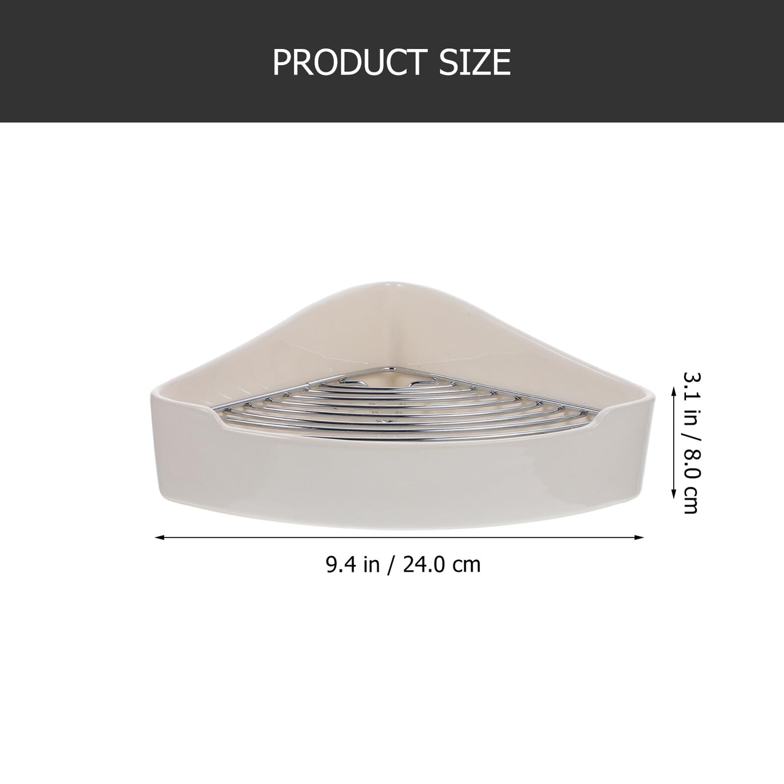 SHINEOFI Lettiera in Ceramica Triangolare per Cavie e Criceti, Resistente alla Ruggine e all’Usura, per Bagno o Ufficio, Comoda Toilette per Piccoli Animali Domestici
