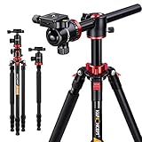 K&F Concept TM2534T DSLR Camera Tripod 66 Inch Portable Magnesium Aluminium Monopod 4 Section Professional Tripods with 360 Degree Ball Head Quick Release Plate Compatible with DSLR Cameras