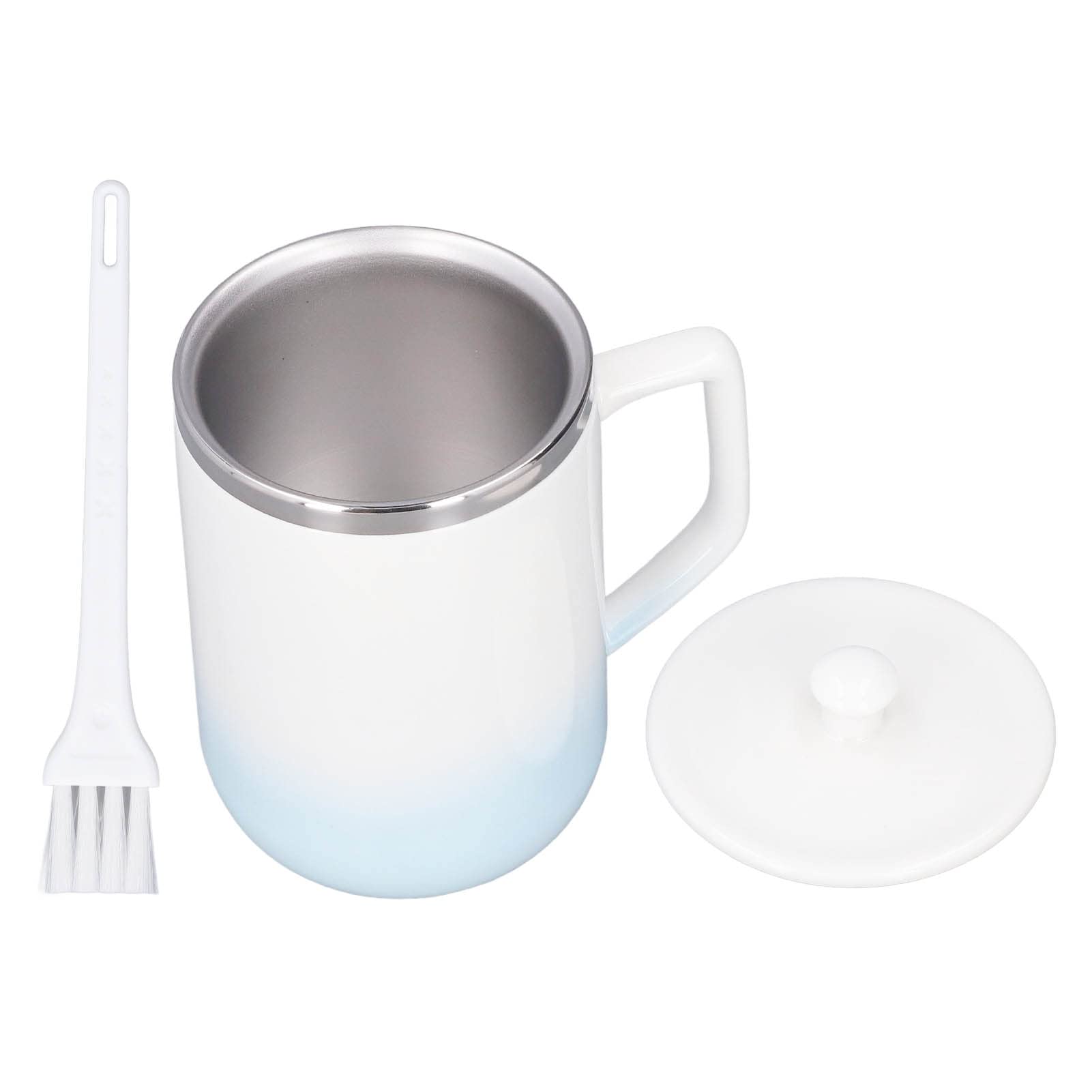 Tnfeeon Taza de Mezcla Eléctrica, Taza de café Agitadora Eléctrica Recargable, Termo de café, Tazas de café Adecuadas para café, Leche, Cacao y Otras Bebidas