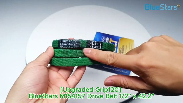 Image of [Upgraded Grip120] BlueStars M154157 Drive Belt | Aramid Cord | 1 /2 x 42.2 | Drive Belt for John Deere EZtrak Z425 Z445 Z465 Zero Turn Mowers - Traction Drive V-Belt Replacement