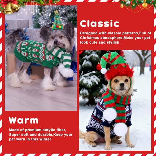 Disfraz Navideño para Perro Reginary Set 9 piezas M miniatura 6