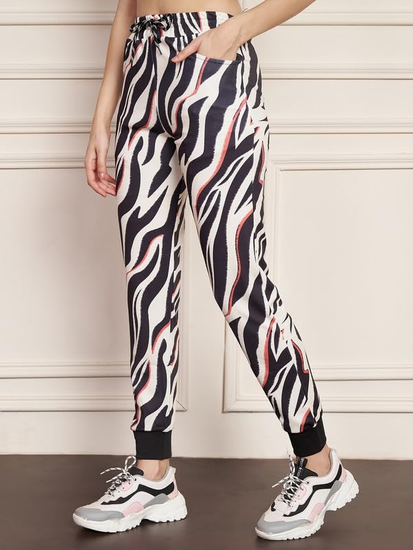 Image of DTR FASHION Polyester Blend Abstract Print Tracksuit | Night Wear Suit For Women