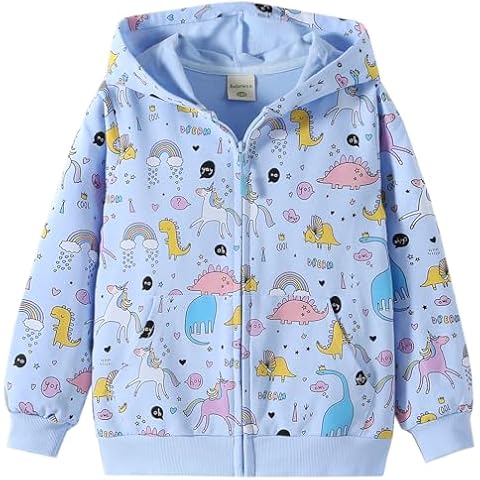Julerwoo Dinosaur Tie Dye Hoodie for Girls Cover