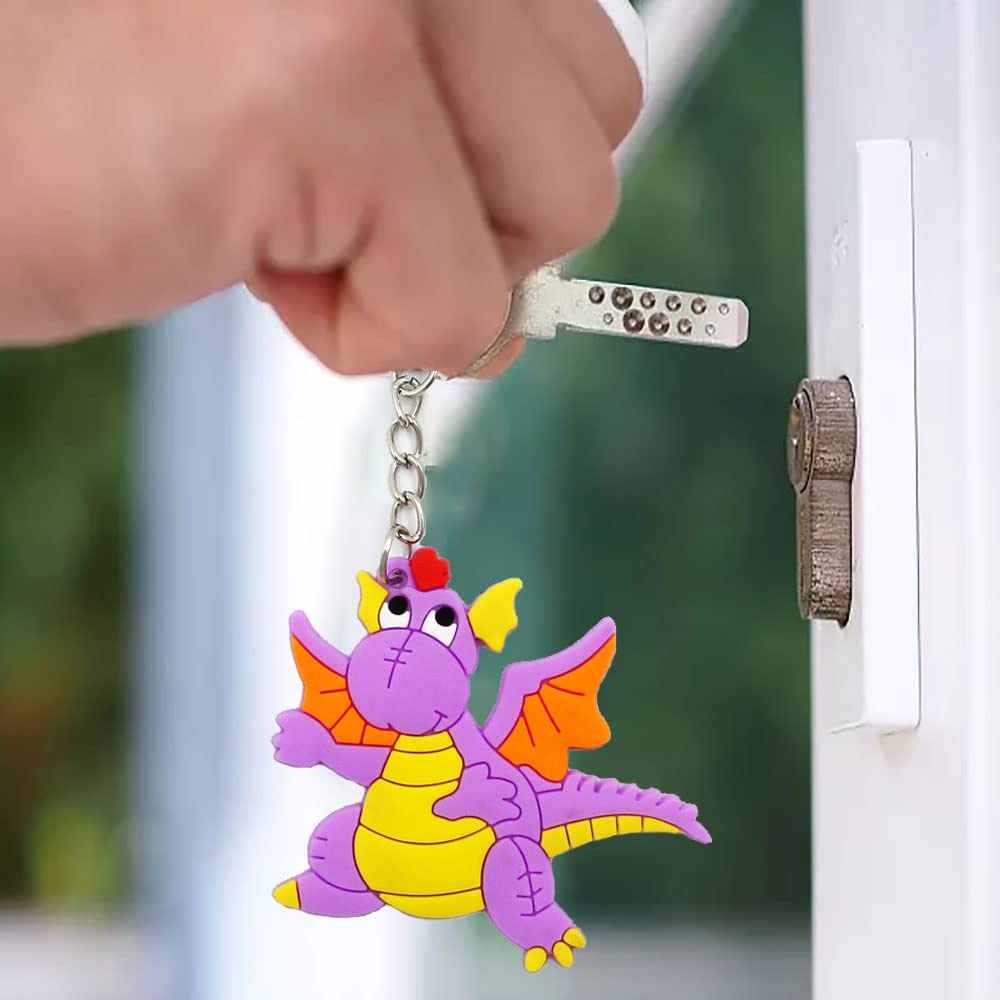 12 Portachiavi Dinosauro In Silicone Per Festa Bambini – Set Di 12 Stili Diversi, Regalo Compleanno, Sacchetti Regalo