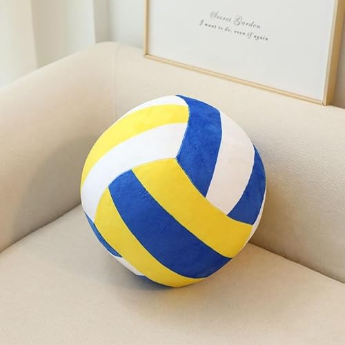 Miniatura 7 de Almohada de felpa de baloncesto de fútbol de 8.6 pulgadas, juguetes de peluche de pelota de fútbol suave, almohada deportiva esponjosa, decoración