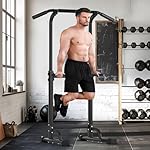 SogesHome Power Tower Pull Up Bar and Dip Station, Height Adjustable Dip Stand Exercise Machine for Home Gym, Multi-Functional Free Standing Strength Training Fitness Workout Station - Image 2