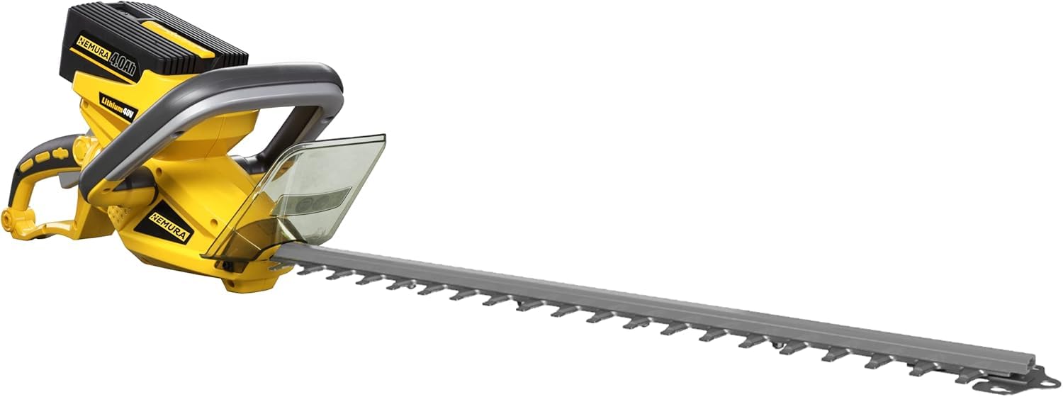 Nemura Taille-Haie Électrique 40V 1 Batterie 2Ah Compatible - Longueur de Coupe 56cm - Moteur Brushless - Chargeur Rapide - Appareil sans Fil Confortable - Marque Française