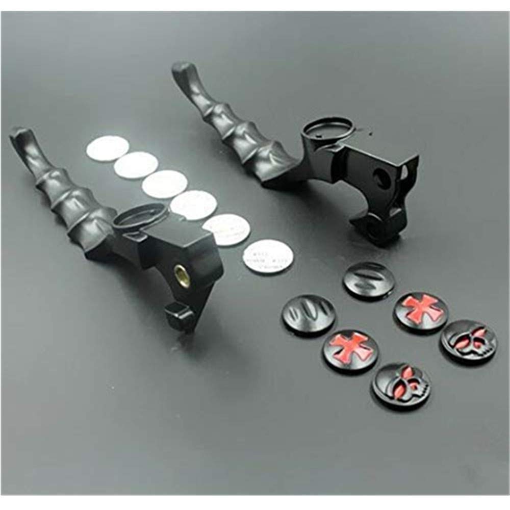 RUSIHO Palanca De Embrague De Freno De Cráneo De Motocicleta Para Harley Sportster 1200 Hierro 883 XL XR 2004-2013 Personalizado (negro