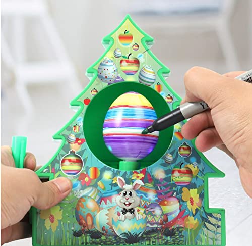 BrainGiggles Interactive Christmas Tree Painting Ball with Lights and Music – Includes 8 Non-Toxic Markers & 3 Decorations-Christmas Gifts for Kids – Musical DIY Christmas Decorations