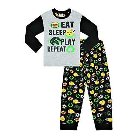 Boys Eat Play Gaming Controller Long Pyjamas (13 Years) Black Cover