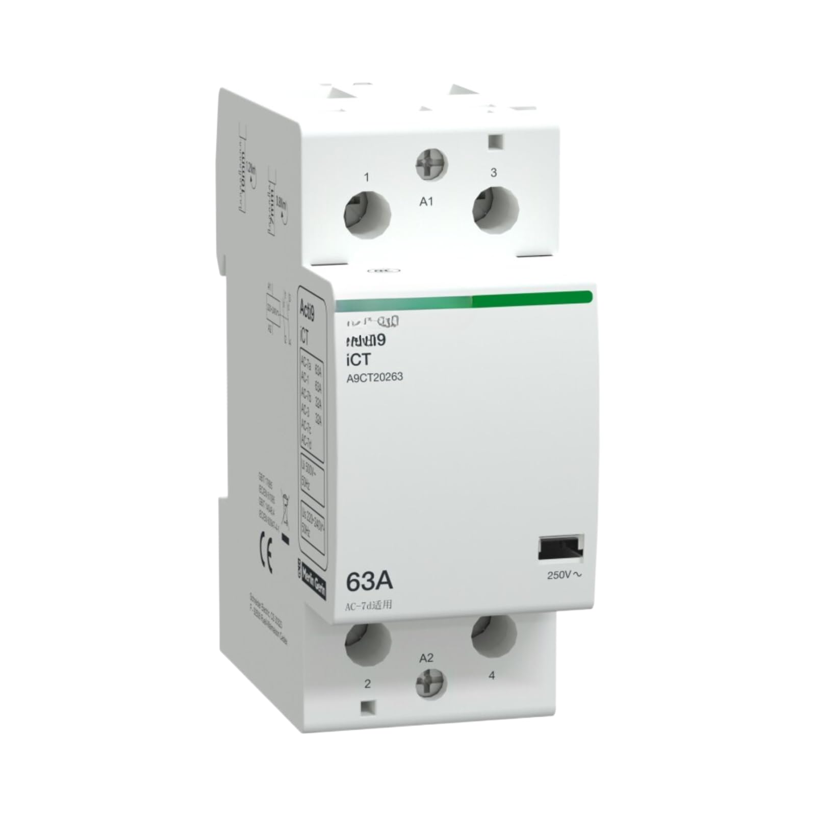 Contacteur AC TIC A9CT20263 2NO avec isolation renforcée haute performance - 2