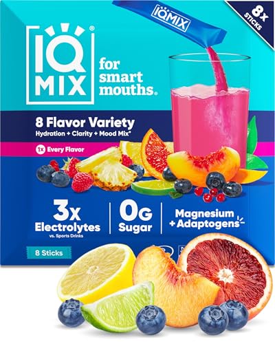 IQMIX Hydration Electrolyte Powder - 4-in-1 Formula for Hydration, Mental