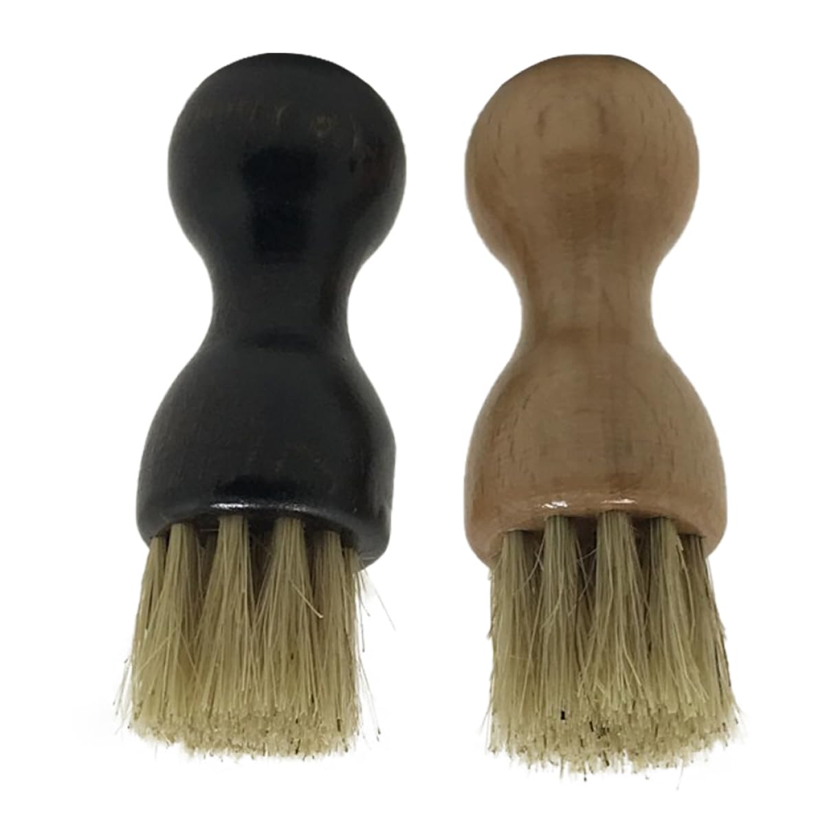 Cepillo para Lustrar Zapatos de Madera de Haya, 2 Piezas