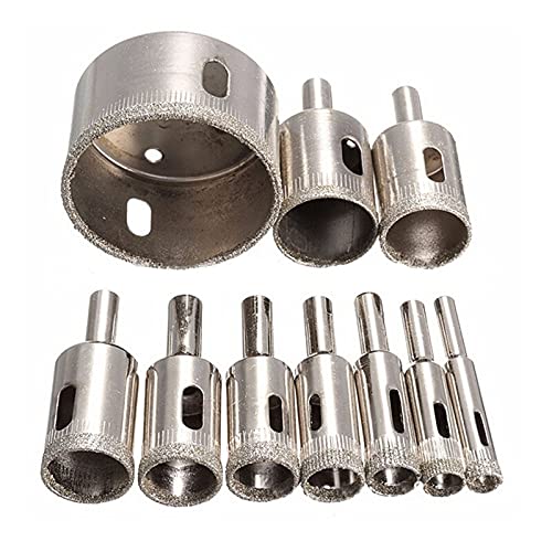 Brocas para taladro 10 piezas recubiertas de diamante para marmol miniatura 2