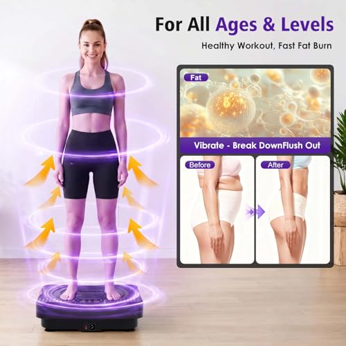 Image of Homesy Vibration Plate Exercise Machine for Lymphatic Drainage & Fitness