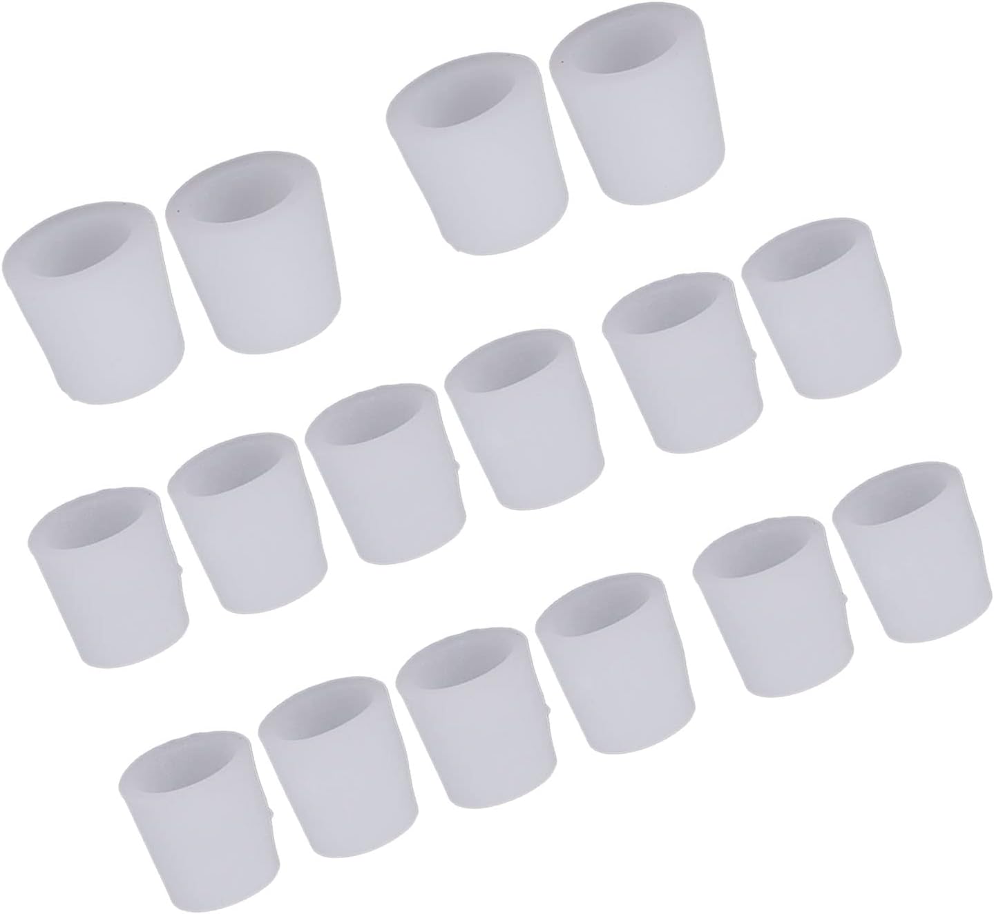 Manga do dedo do pé, capa de dedo do pé 8 pares para a pele para calos do dedo do pé em marto para a vida diária