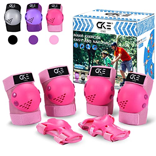 Cke Kids/Youth Knee Pad Elbow Pads Guards For Boys Girls 2-14 Year Old Kids Protective Gear Set For Skating Cycling Bike Rollerblading Scooter #TOP13