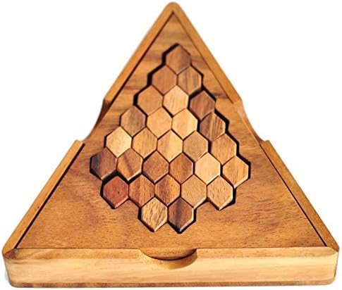 Beehive Game, Triangle Game, Beehive Toy, Beehive Puzzle, Beehive Tangram, Tangram Puzzle, in Collection Black Box saa Paper