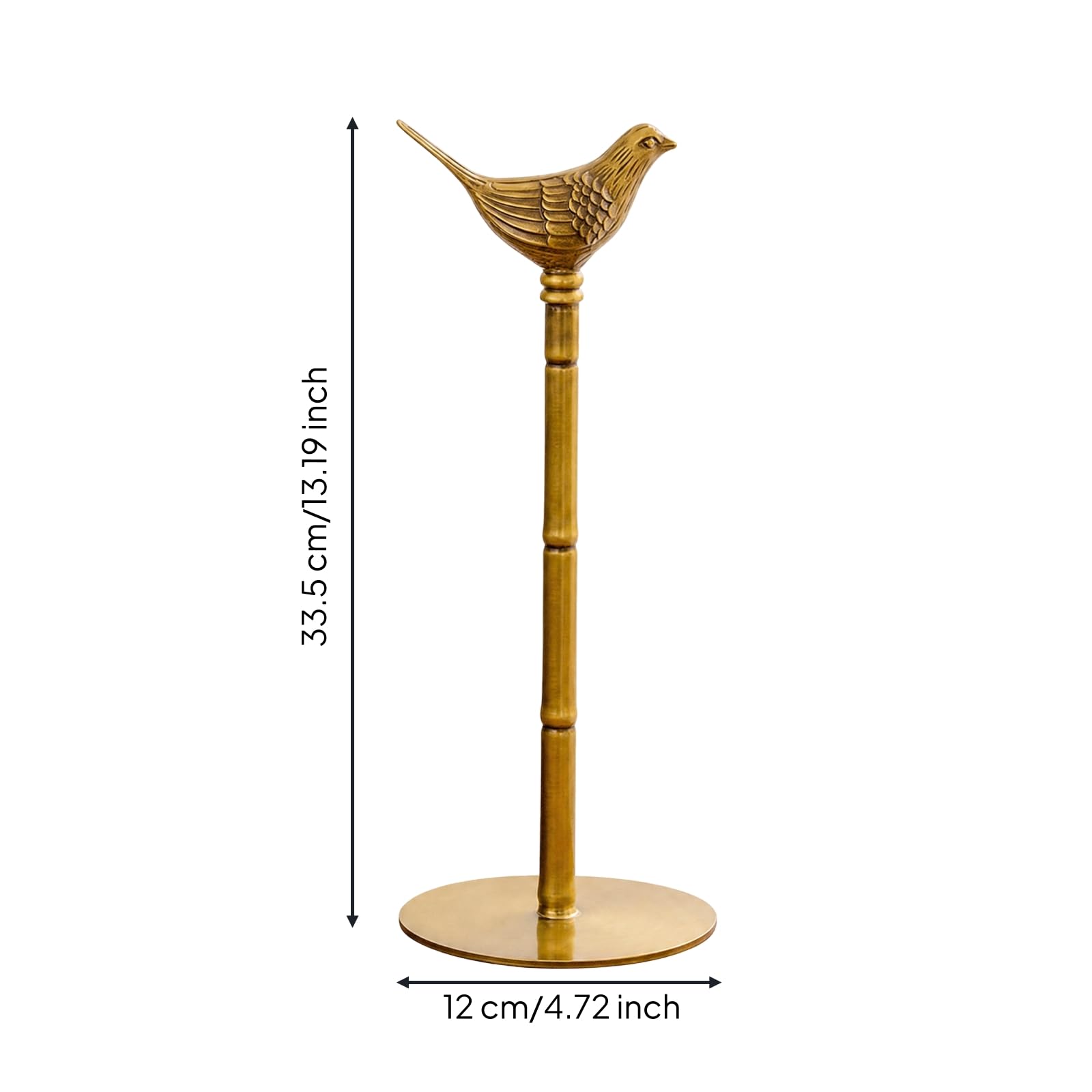 Ronyme Porte-Essuie- En Laiton sur Pied Élégant Porte-Essuie- Finial En Forme D'oiseau Multifonctionnel Distributeur pr lle à Manger