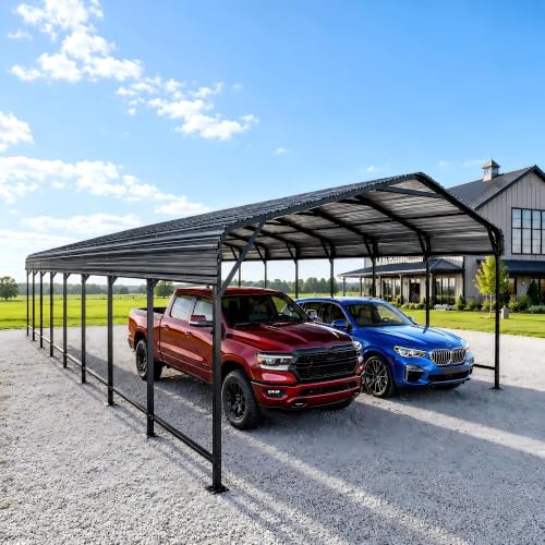 PABIMIA 20×40 FT Heavy Duty Metal Carport
