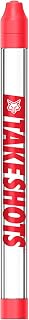 TakeShots Take V2 - Shot Holder & Straw for Drinks & Chasers - Experience Shots On the Go - Fits All Standard Bottles, Glasses, & the Chase - 1oz (Red Hot)
