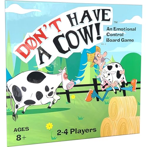 Don't Have a Cow A CBT Therapy Game for Kids from The Creator of Don't Go Bananas - Play Therapy Toys, Counseling Games - Version 2