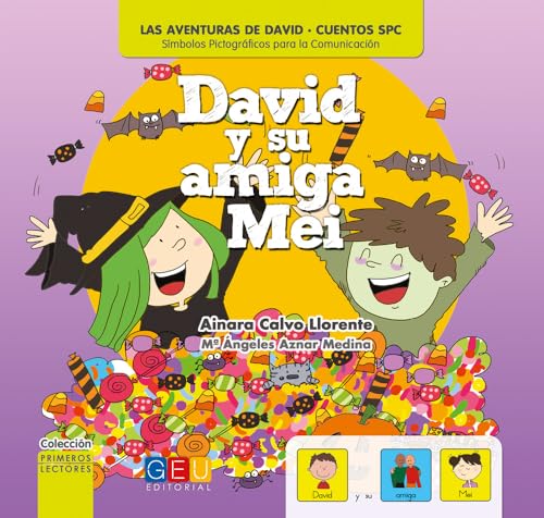 Cuentos con Pictogramas | Libro Aprender a Leer 5 Años | Juegos Niños 5 Años para Leer | Editorial GEU - David y su Amiga Mei