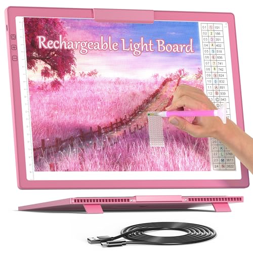 Table lumineuse LED pour désherbage en vinyle et peinture au diamant avec port Type-C stable