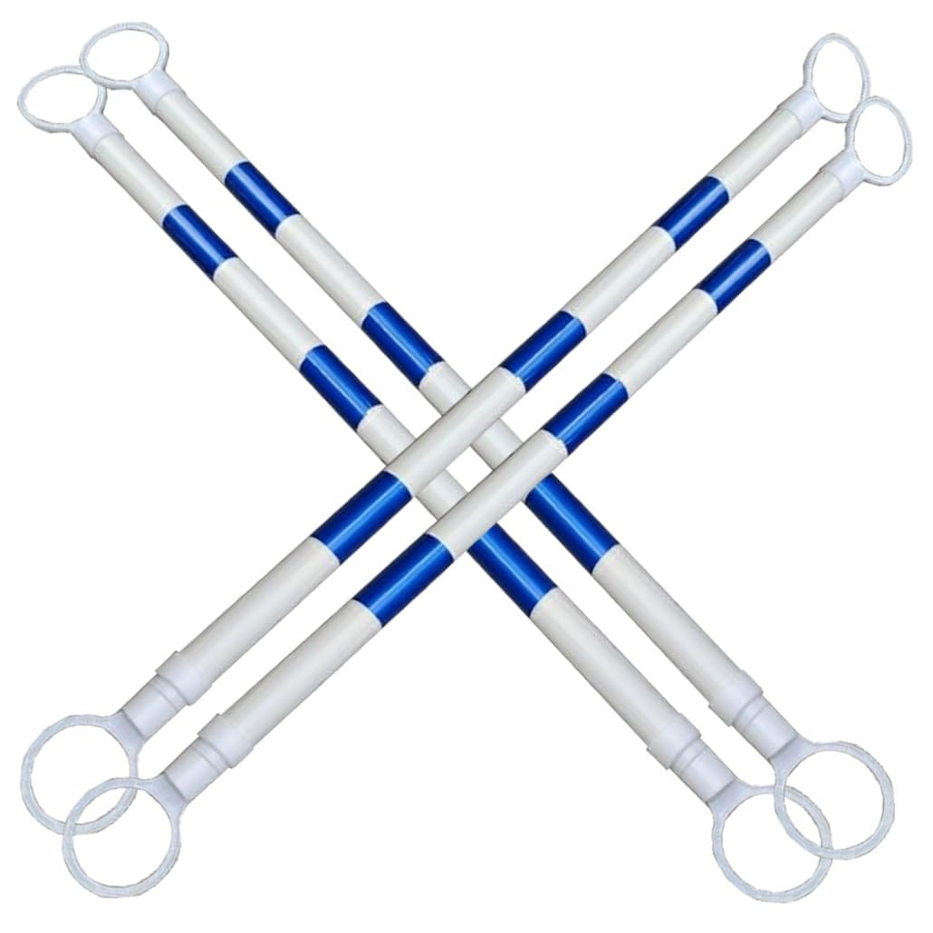 Balise de signalisation télescopique en plastique lot de 12 balises extensibles de 1,6 à 3 m