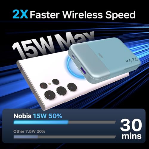 NOBIS Magnetic Power Bank 22.5W 10000mAh Portable Charger with Stand - image 2